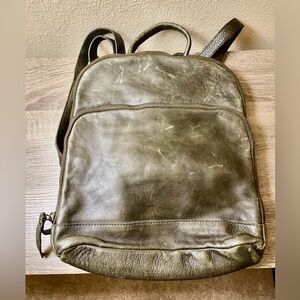 Latico Charcoal Leather Aleks Backpack